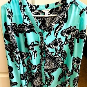 Long sleeve silky top